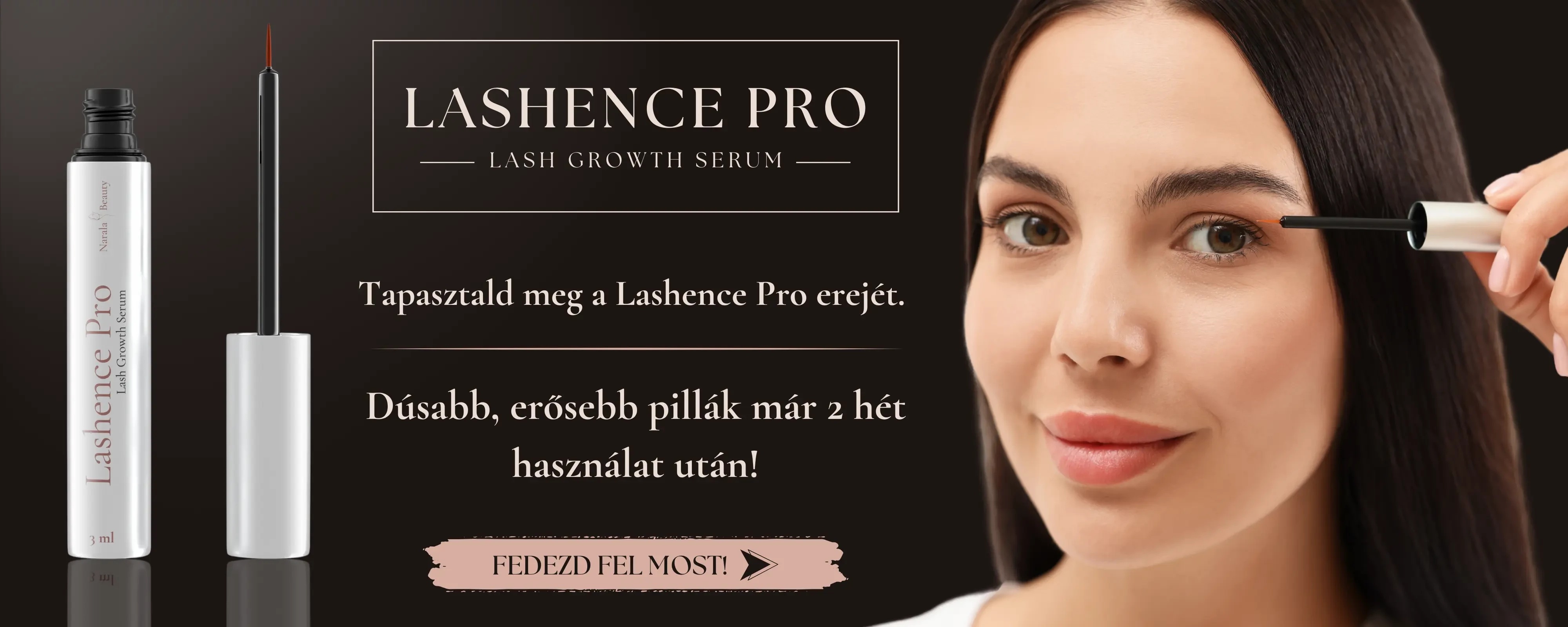Lashence Pro szépségápolási termékek promóciója