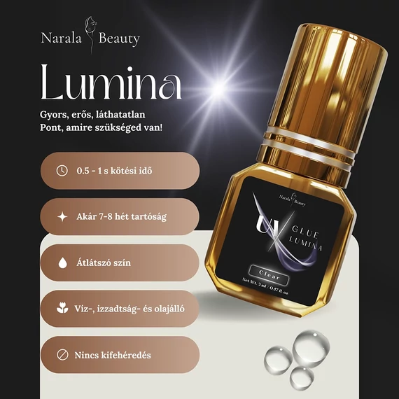 Narala Beauty UV Lumina Clear Szempillaragasztó 5ml