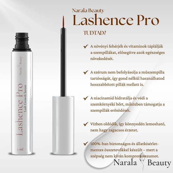 Narala Beauty Lashence Pro Szempillanövesztő szérum 3ml